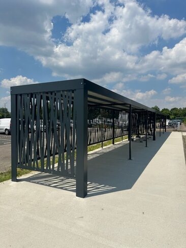 Abri Pescara Zebra peint - l. 12 x h. 2,20 m - déchargé