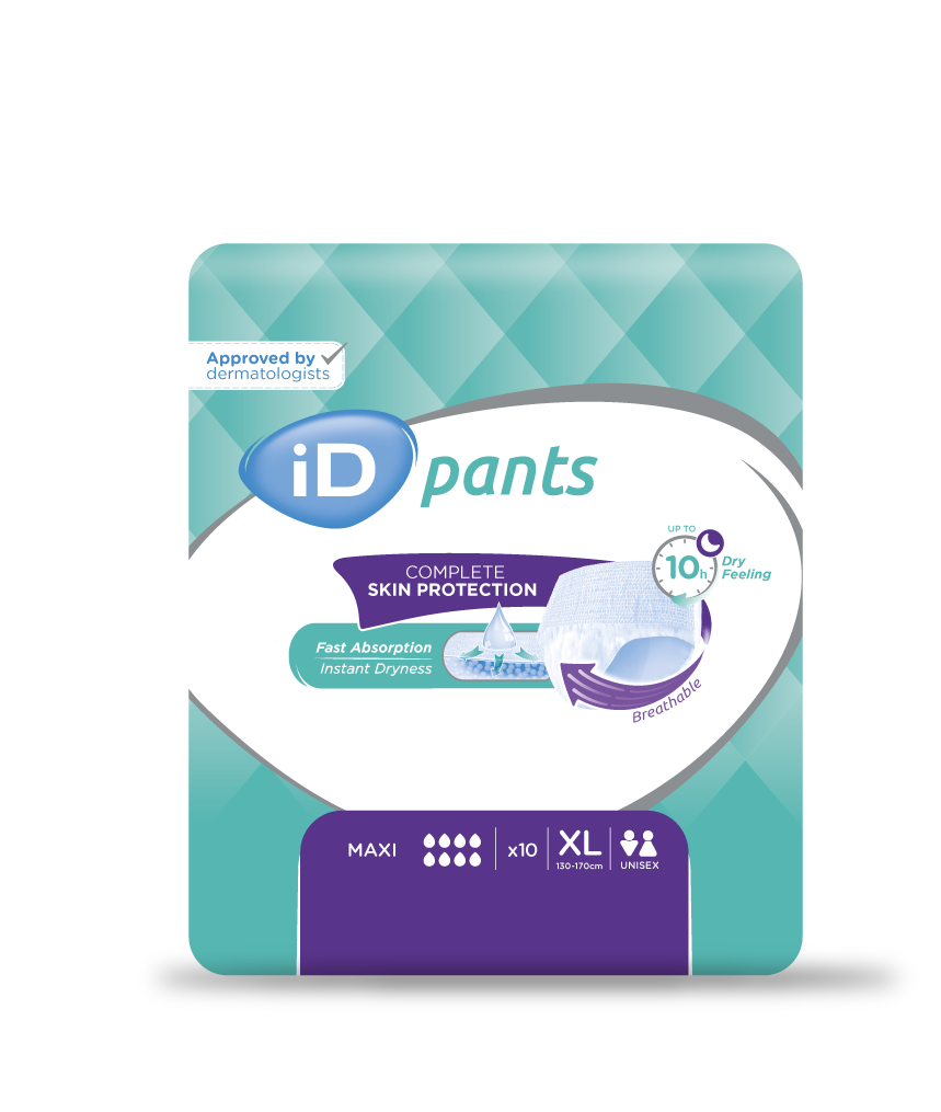 Sous-vêtement absorbant iD pants Maxi XL - 1 carton de 80 unités