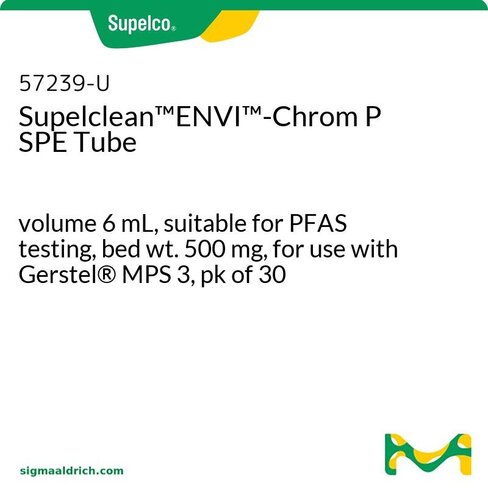 Tube SPE Supelclean™ENVI™-Chrom P, pour tests PFAS, 500 mg sorbant/cartouche, volume 6 mL, pour Gerstel® MPS 3, x30