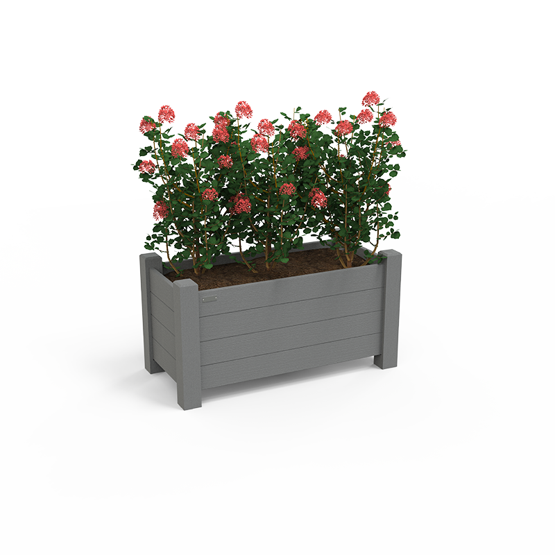 Jardinière rectangle - l. 134 cm - coloris standard - déchargé sous abri