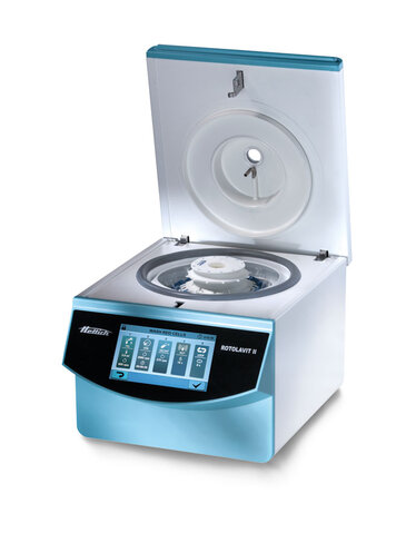 Petite centrifugeuse lave-cellules Rotolavit II vitesse max 3 500 tr/min - capacité max 120ml