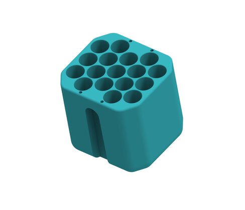 Nacelle pour 17 tubes à hémolyse 5ml 12 x 75mm- pour rotor 1624