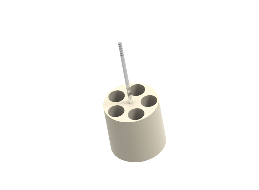 Jeu de 4 portoirs pour 5 tubes de 5/7 ml pour nacelles 1481, 1490 et 1495