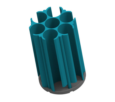 Portoir pour 7 tubes de 17 x 100mm pour nacelle 1425