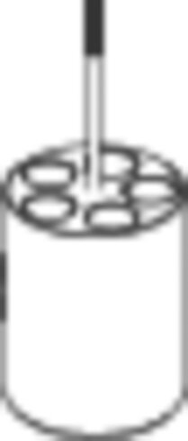 Portoir pour 5 microtubes 1,5/2ml pour nacelle 1398 et 1559