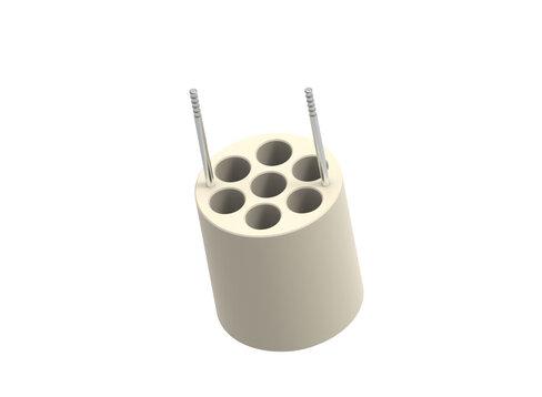 Adaptateur pour 7 tubes de prélèvements sanguins 13 x 75/100 mm pour nacelle 1560 et 1565
