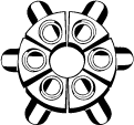 Réducteur pour 6 tubes coniques de 50ml pour rotor 1620A
