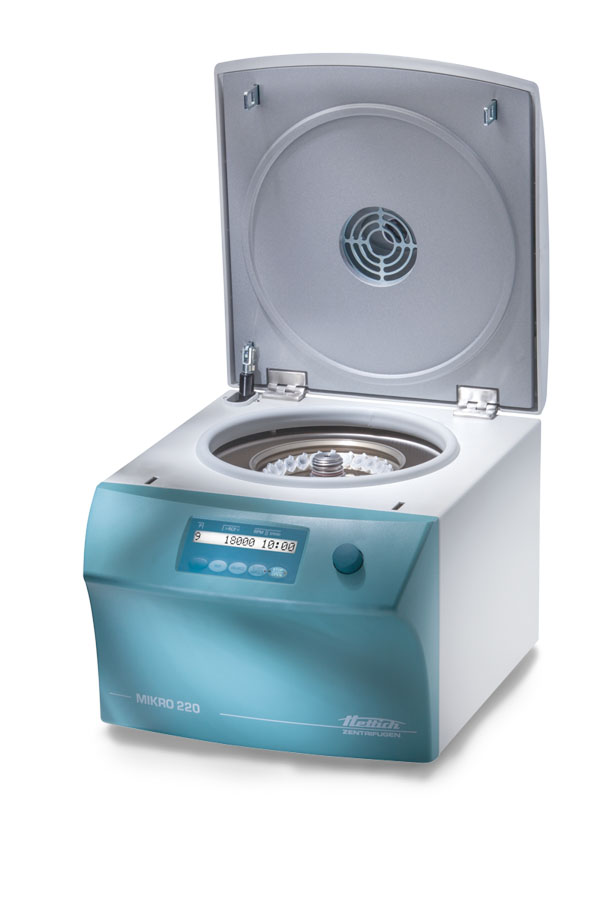 Microcentrifugeuse ventilée MIKRO 220 vitesse max 18 000 tr/min - capacité max 300 ml