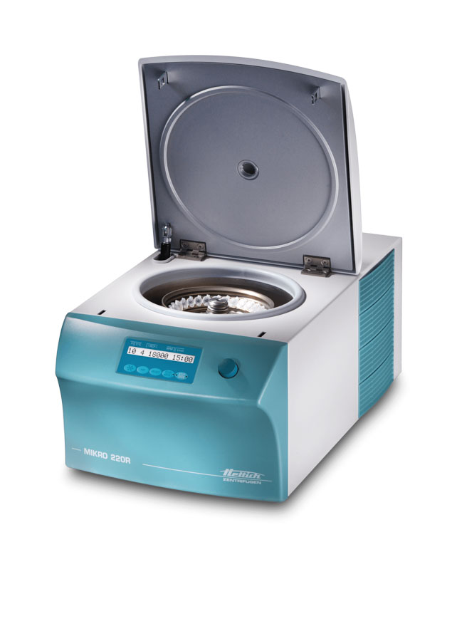 Microcentrifugeuse réfrigérée MIKRO 220 R vitesse max 18 000 tr/min - capacité max 300 ml