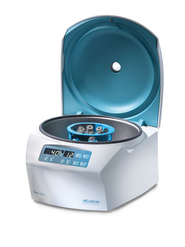 Petite centrifugeuse de paillasse EBA 270 - max 4 000 tr/min rotor libre - capacité max de 90 ml.