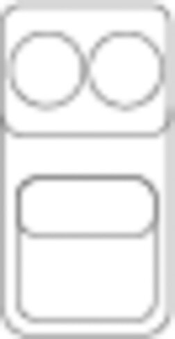 Portoir pour 2 tubes de 25ml - 24 x 100mm pour nacelle 1427