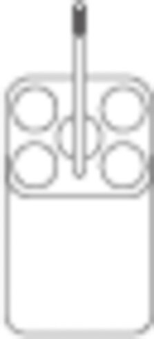 Portoir pour 5 tubes de 9-10ml - 16 x 75/92mm pour nacelle 1427