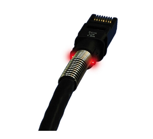Câble RJ45 Catégorie 6A U/FTP LSOH noir - 1,2 m - PATCHSEE PCI6-F/4