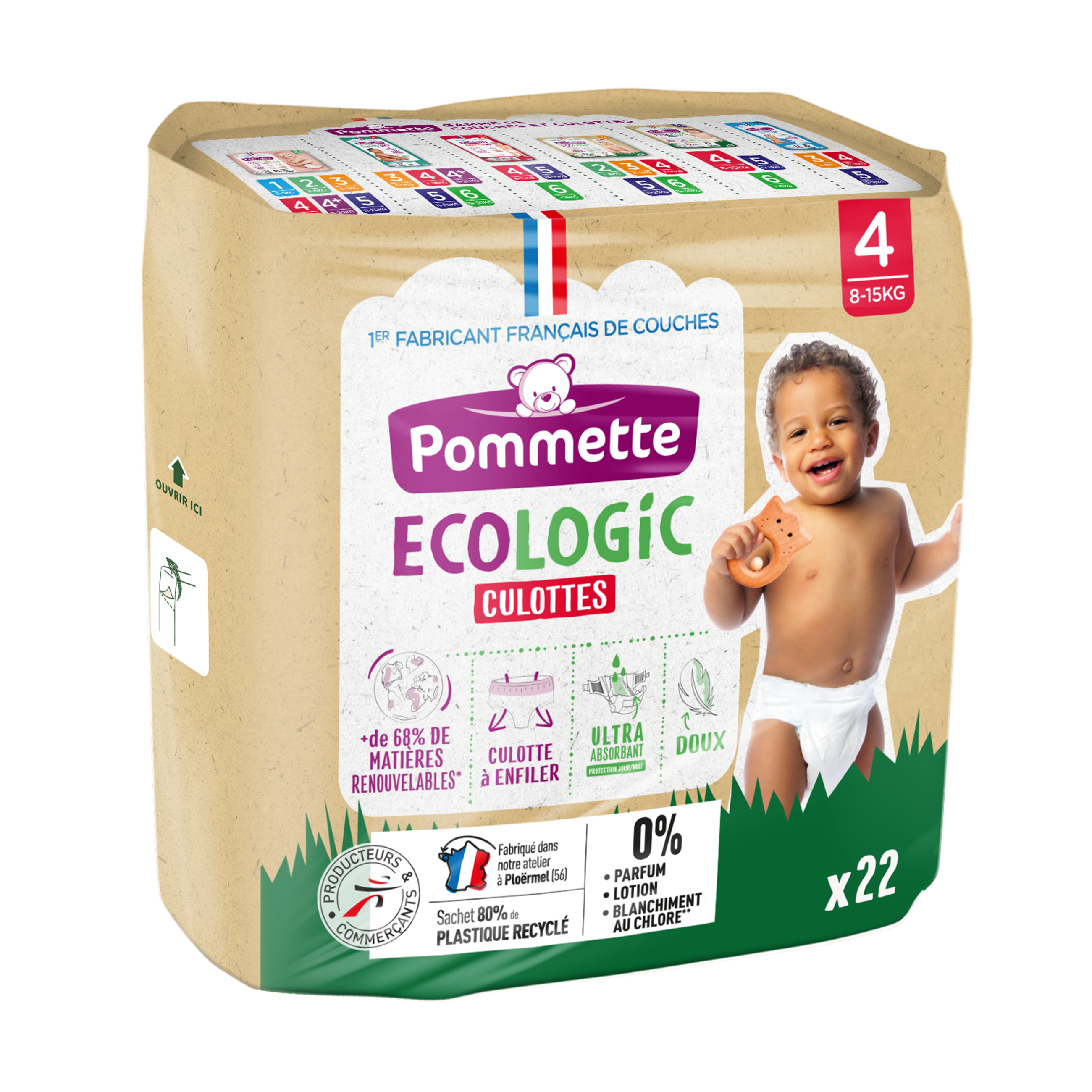 Culotte Pommette Ecologic - Taille 4 à 6 au choix