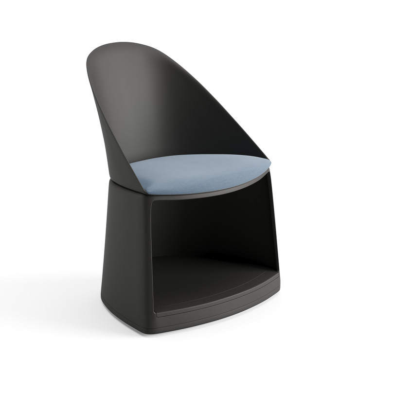 Chauffeuse Cila Go - assise textile enduit - sur roulettes