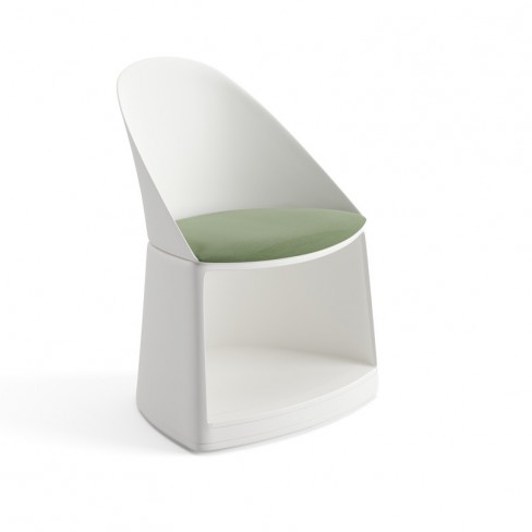 Chauffeuse Cila Go - assise textile enduit - sur roulettes