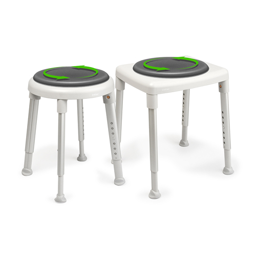 Coussin pivotant - pour tabouret Etac Easy/Smart - en polyéthylène - lavable à 60° - gris