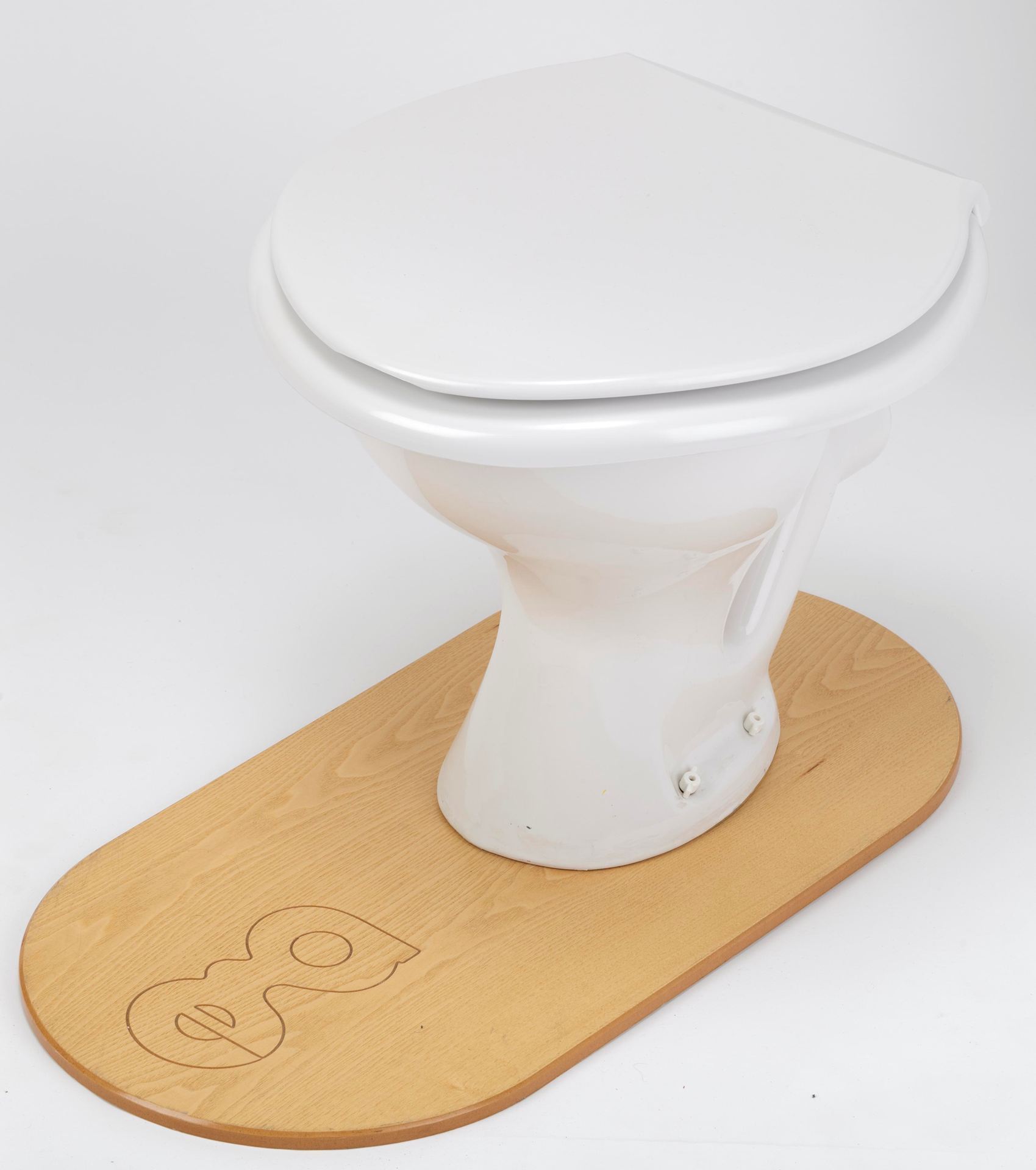 Lunette de toilette Big John - dimension 49 x 49 x 8 cm - blanc