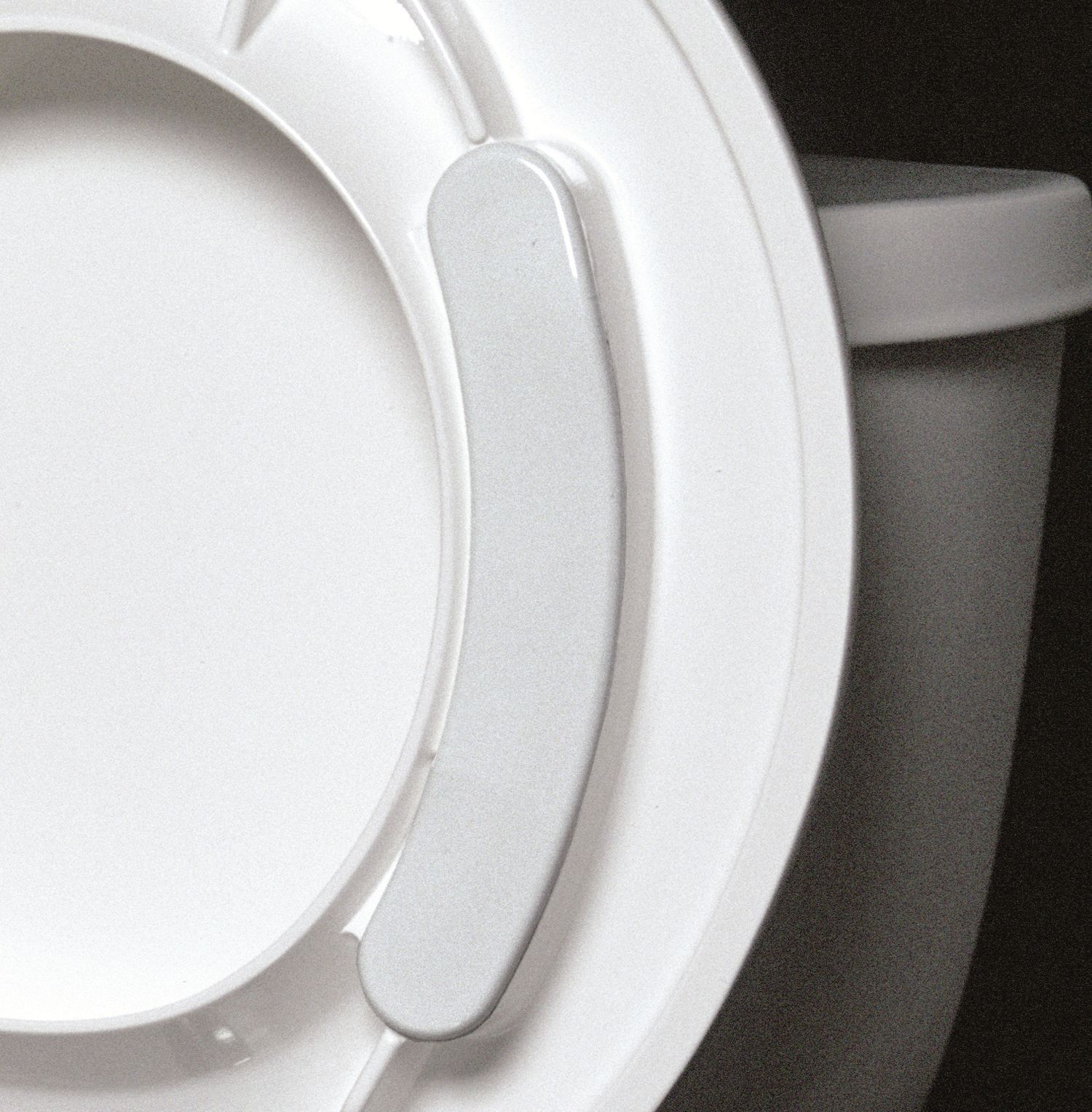 Lunette de toilette Big John - dimension 49 x 49 x 8 cm - blanc