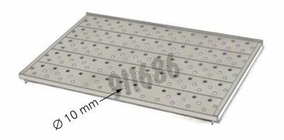Plateau perforé acier inox pour modèle 260