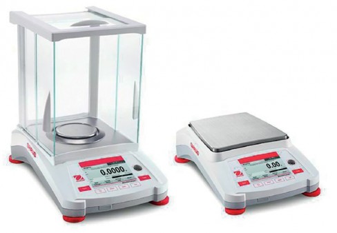 Balance Ohaus Dual semi-micro AX125D Adventurer 50/120g 0,01/0,1mg cage de pesée plateau 80mm Métrologie légale
