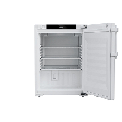 Armoire laboratoire positive qualifiable + 5 °C (±3 °C) 134l froid ventilé - porte pleine - encas. sous paillasse