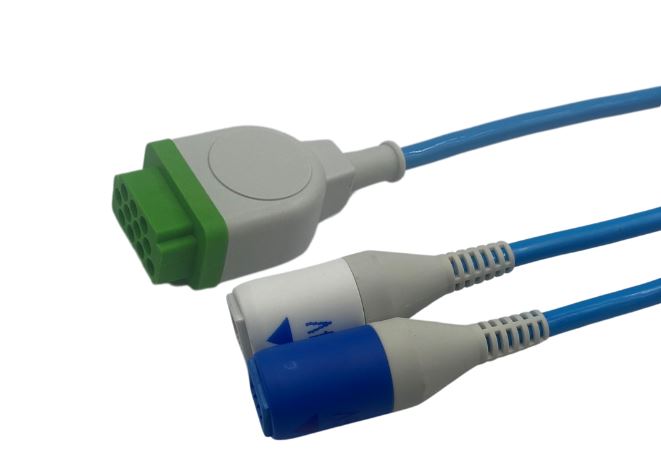 Câble ECG de raccordement Claravue- 4m - compatible GE Marquette Hellige- 4 et 6 voies - 1 sachet de 1 câble