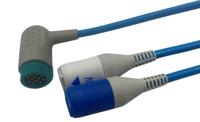 Câble ECG de raccordement Claravue -compatible Medtronic-Physio- 4 et 6 voies - 1 sachet de 1 câble