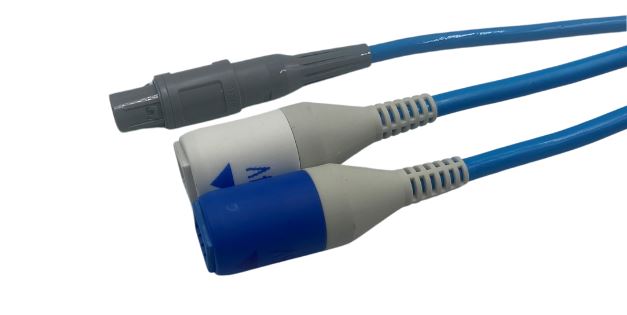 Câble ECG de raccordement Claravue - 4m- compatible Baie Kt Siemens Axiom xp- 4 et 6 voies- 1 sachet de 1 câble