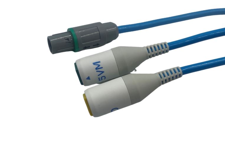 Câble ECG de raccordement Claravue - compatible Baie Kt Siemens Axiom - 5 et 5 voies - 1 sachet de 1 câble