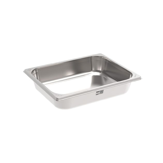 Barquette inox conique GN 1/2 - prof. 65 mm - Rieber