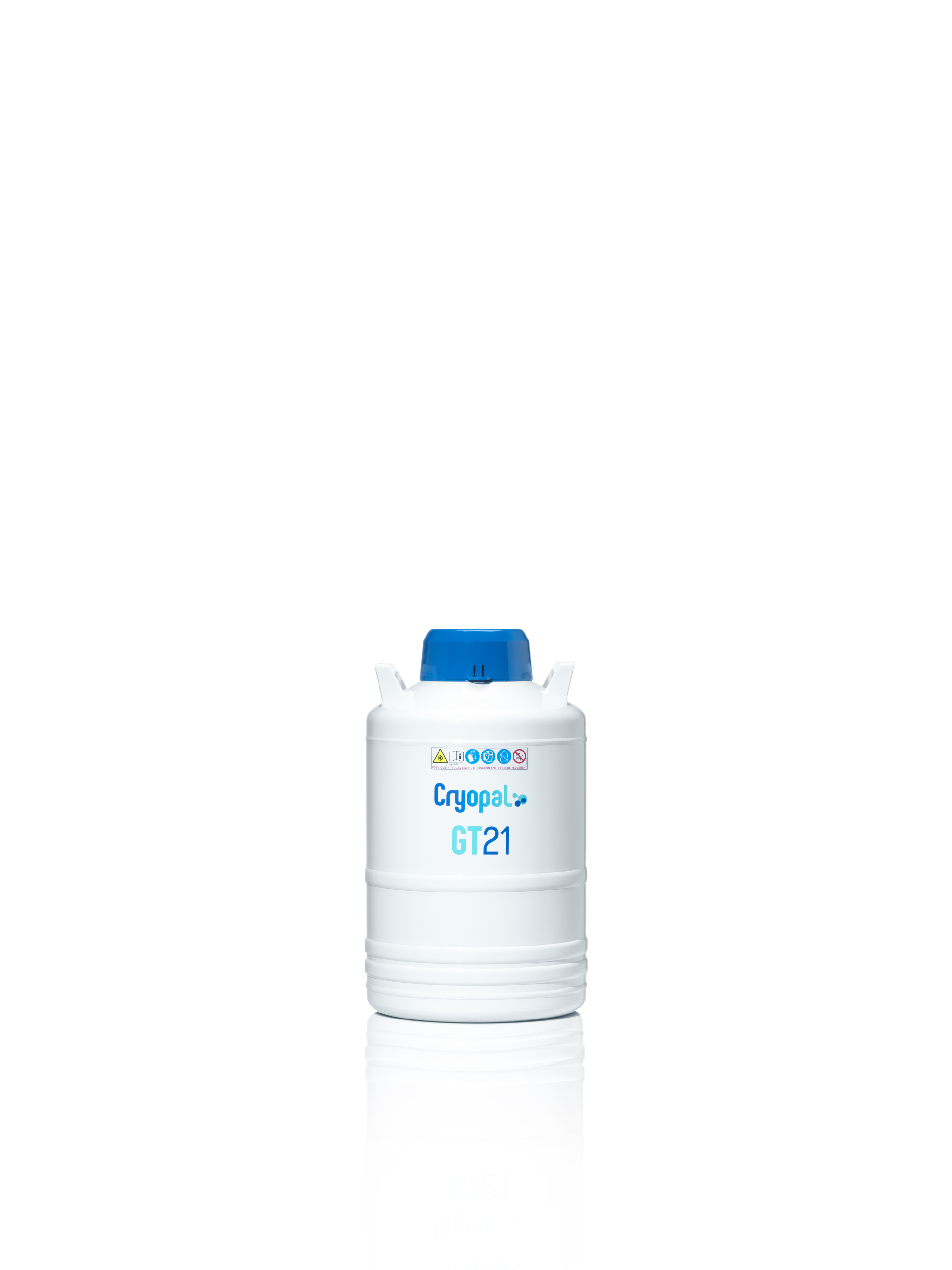 Cryoconservateur liquide GT21 avec 6 canisters 2 étages inox