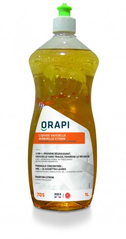 Liquide vaisselle manuelle citron Argos - 12 flacons de 1 l