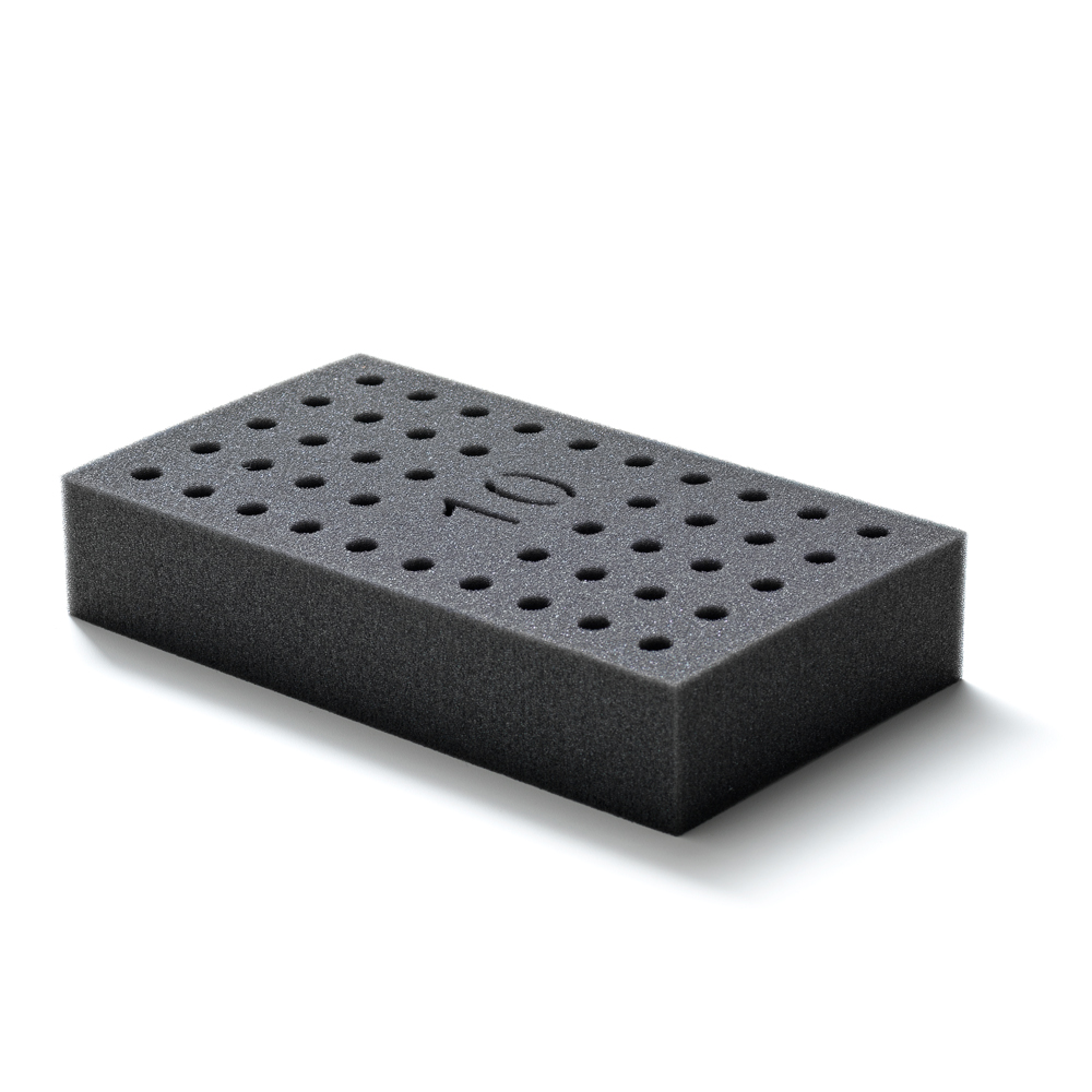 Rack portoir mousse pour Multi-TX5D 44 tubes diam 10mm 1,5/2,0 ml