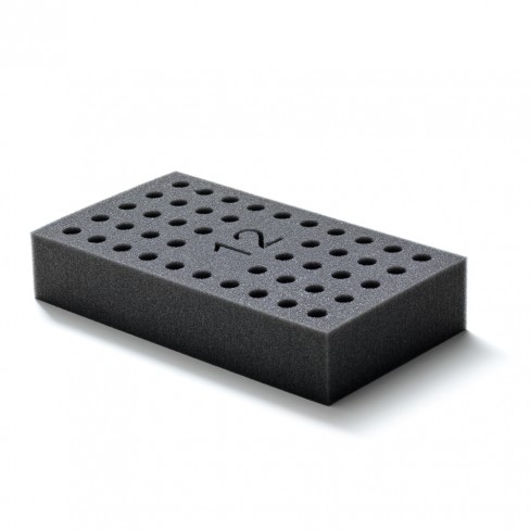Rack portoir mousse pour Multi-TX5D 44 tubes diam 12mm de remplacement (inclus avec appareil)