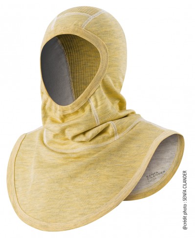 Cagoule filtrante intégrale avec insert maille - sapeur-pompier - jaune - barrière de filtration Nanox