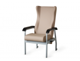 Fauteuil Relo - dossier inclinable - accoudoirs fixes PU - structure et accoudoirs métal époxy