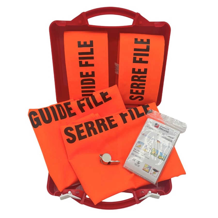 Kit d évacuation serre-file - mallette de secours en polypropylène