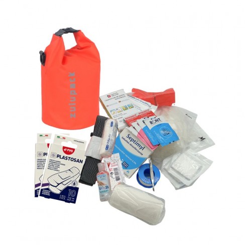 Trousse étanche équipée pour activités maritimes - orange - conforme à l'arrêté du 11/10/2024