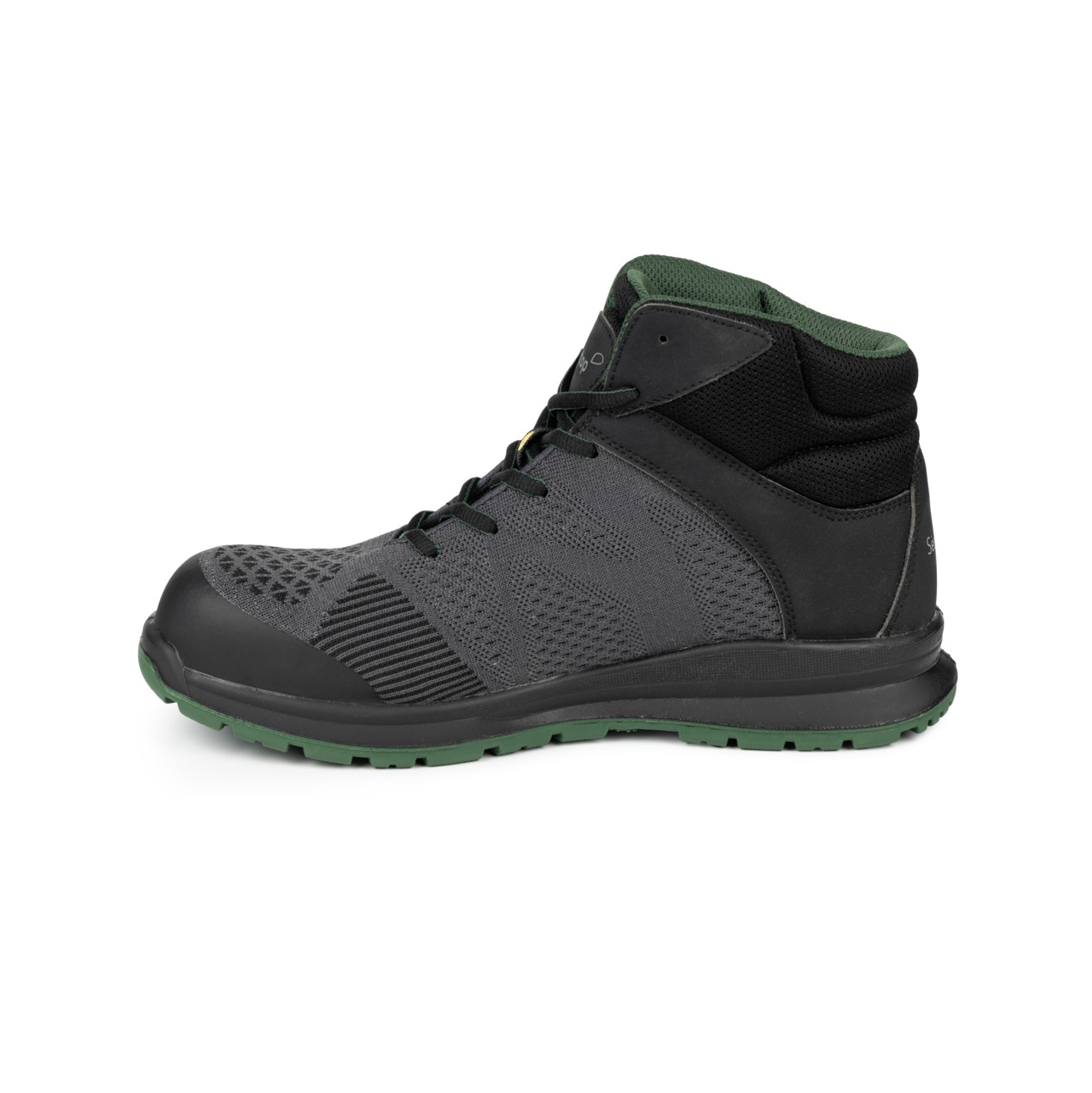 Chaussure haute Spine S1PS - France Sécurité - tige tricotée et microfibre - gris - taille au choix