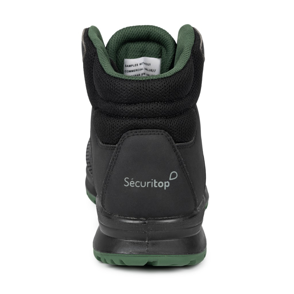 Chaussure haute Spine S1PS - France Sécurité - tige tricotée et microfibre - gris - taille au choix