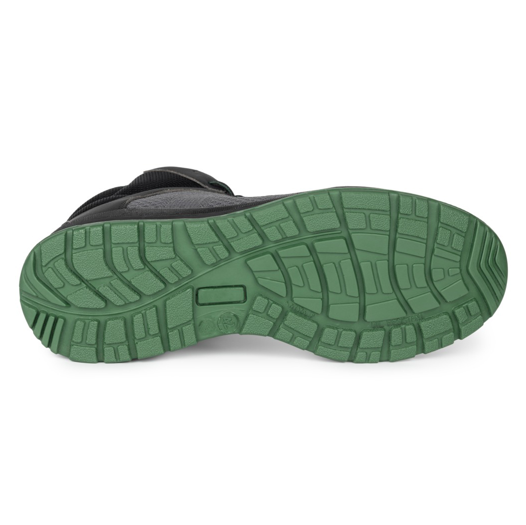 Chaussure haute Spine S1PS - France Sécurité - tige tricotée et microfibre - gris - taille au choix