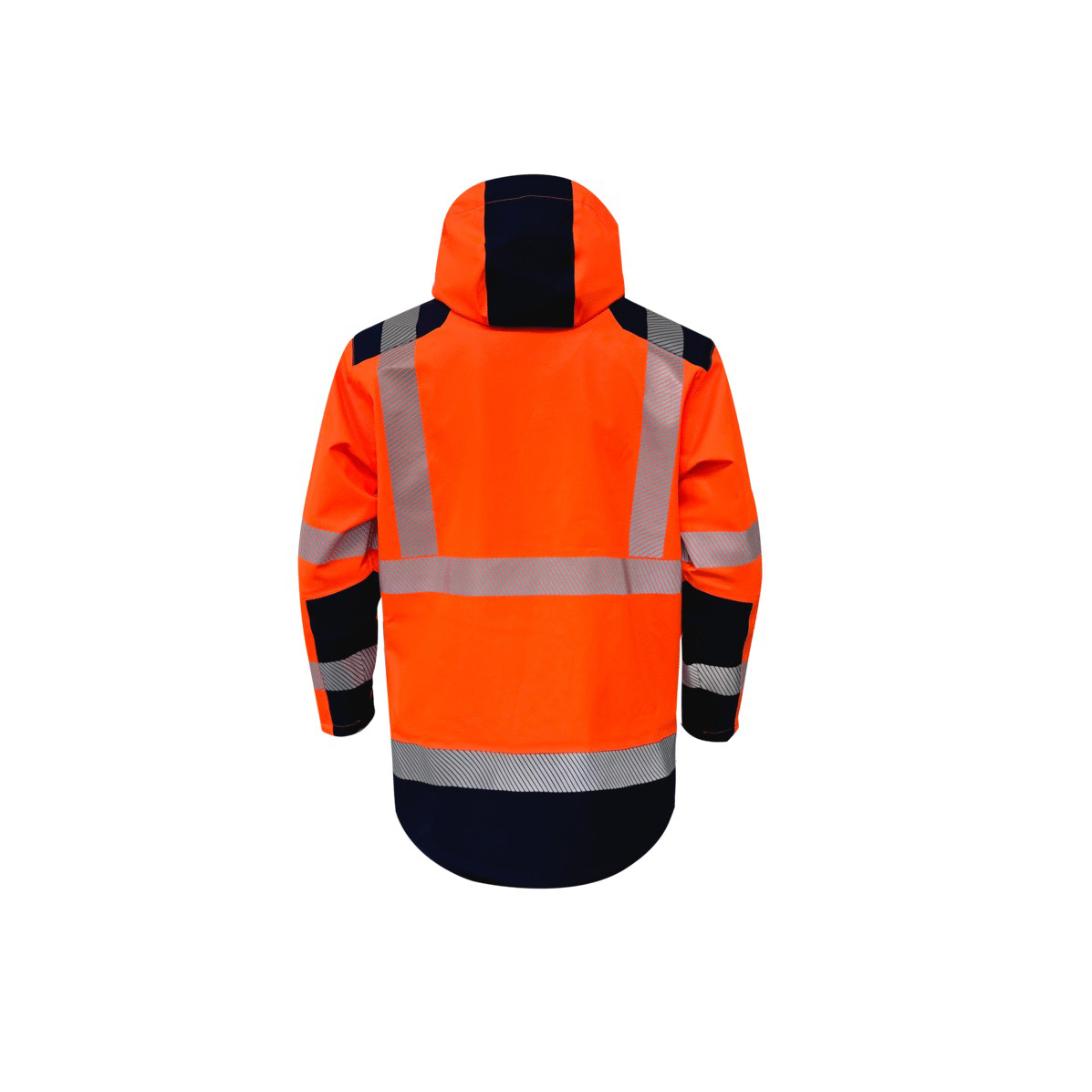 Veste de pluie haute visibilité - Lima - France Sécurité - orange fluo/marine - taille au choix