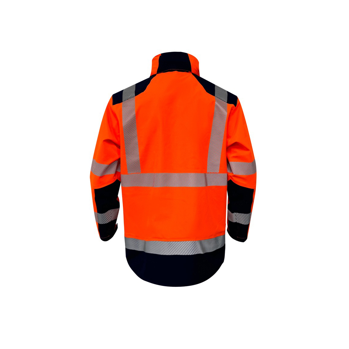 Veste de pluie haute visibilité - Lima - France Sécurité - orange fluo/marine - taille au choix