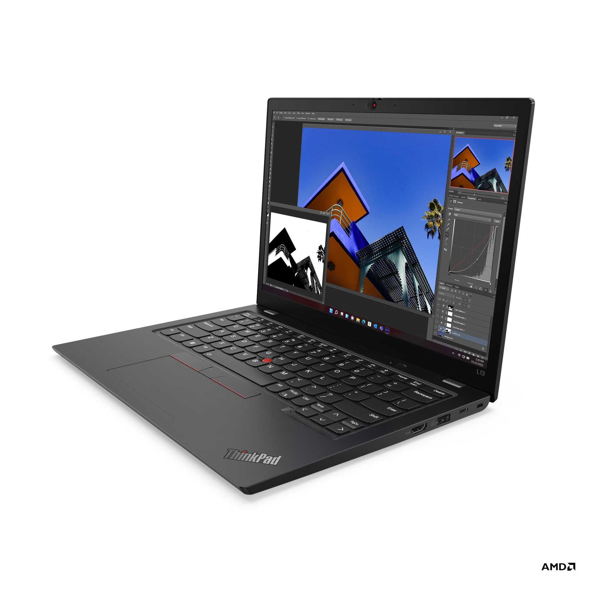 PC portable Lenovo ThinkPad L13 Gen 4 - 13,3'' Ryzen 3 7330U 8 Go - 256 Go - Win 11 Pro - adaptateur RJ45 - sans chargeur