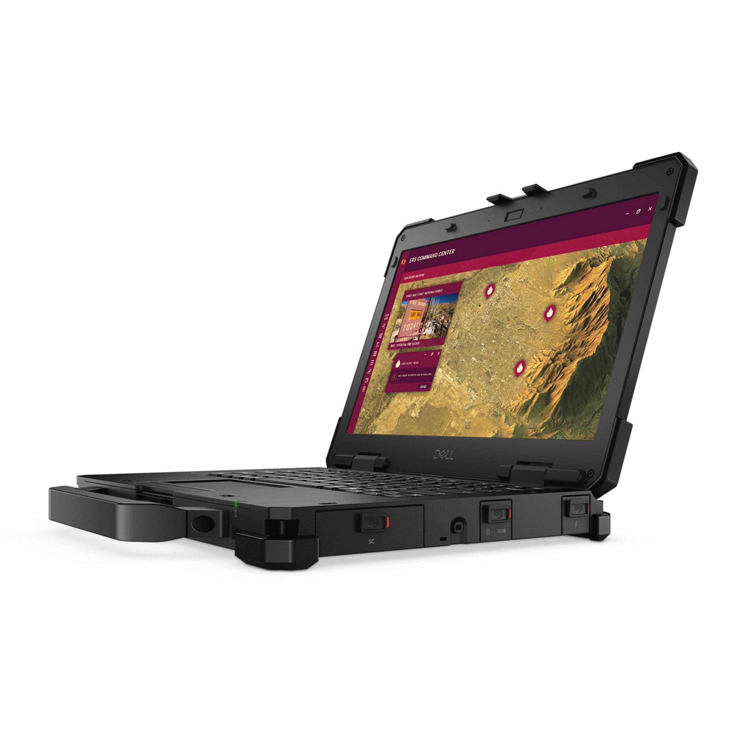 PC portable Dell Pro Rugged 13 - 13'' Ultra 5 135U - 16 Go - 256 Go - Windows 11 Pro - avec chargeur