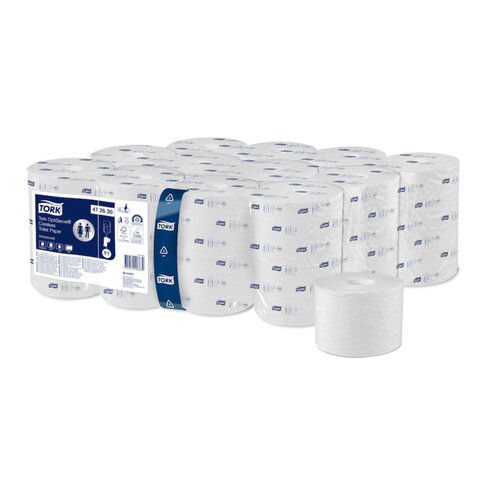 Papier hygénique en rouleau sans mandrin - Optiserve T7 - blanc - 2 plis - 820 feuilles - Ecolabel