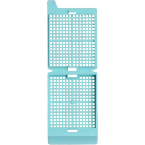 Cassette d'inclusion mauve EM104 pour biopsies , monobloc, en vrac x 2000