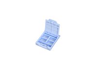 Cassette d'inclusion orange 4 compartiments EM116 pour biopsies , charnières, en vrac x 2000