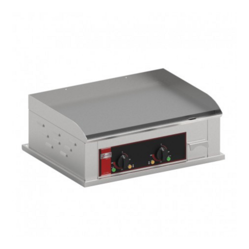 Plaque à snacker / plancha de table double Sofraca - 2 x 3000 W - inox